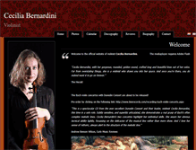 Tablet Screenshot of ceciliabernardini.com